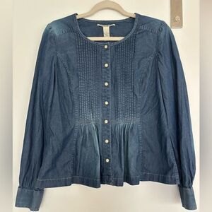 Lucky Brand Vintage Denim Blouse